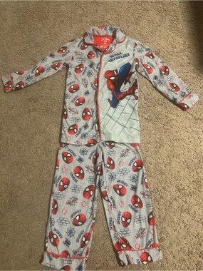 Marvel Spider-Man Red and Gray Kids Pajama Set